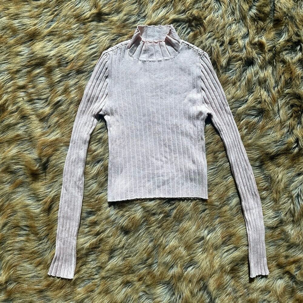 Double Zero Pink Cropped Longsleeve